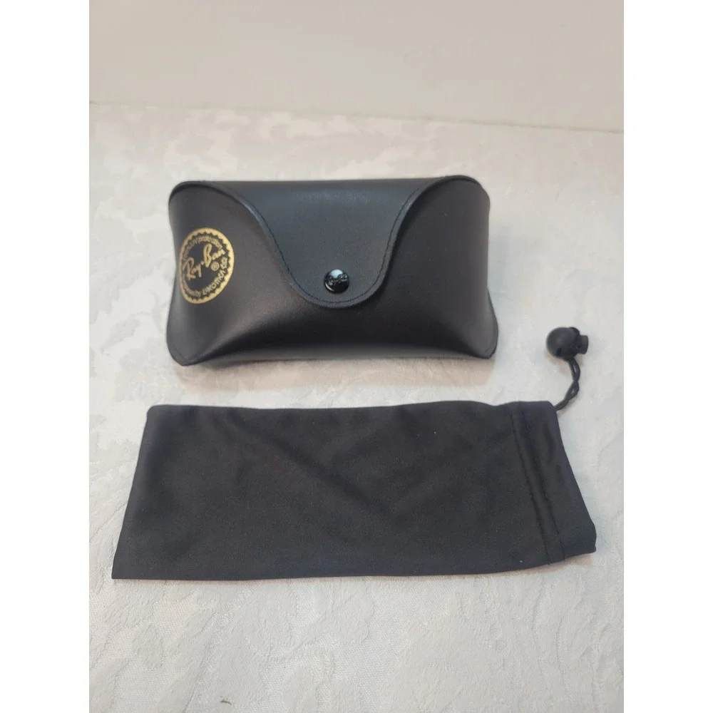 Ray Ban Sunglasses Case with Pouch Black‎ soft Shell Travel Storage